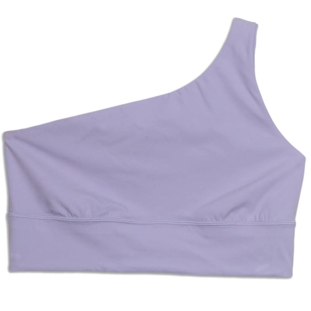 New! Lululemon Align Asymmetrical Bra A/B Light Support Lilac Smoke Size 12